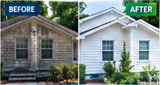 House Washing Before and After